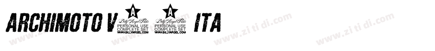 Archimoto V00 Ita字体转换